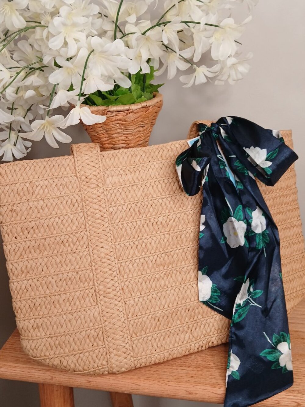 Draper James Straw Tote Bag NWT – Coastal Cottagecore Handbag